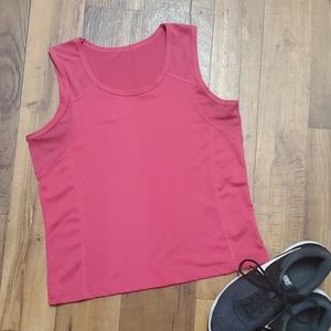 bright pink workout tank